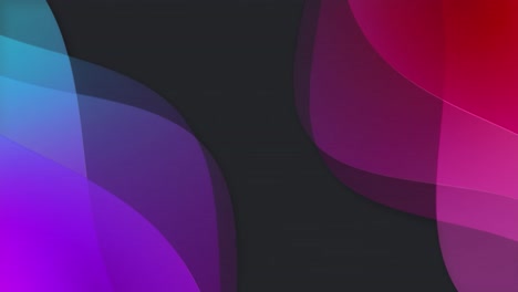 Animation-of-colourful-shapes-moving-on-black-background