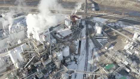 City-factory-in-sunny-winter-day