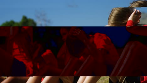 Trainer-assisting-kids-while-exercising-in-the-boot-camp