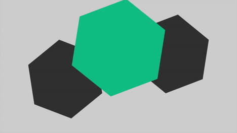 Patrón-De-Hexágonos-Negros-Y-Verdes-En-Degradado-Blanco