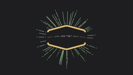Happy-Easter-text-with-retro-lines-on-black-gradient